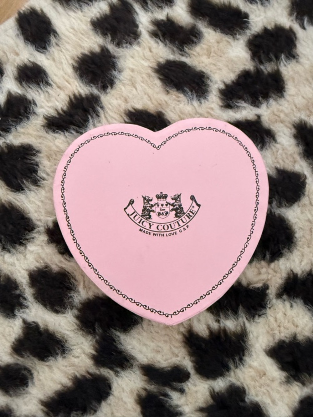 Vintage Juicy Couture Pink Heart Jewelry Box